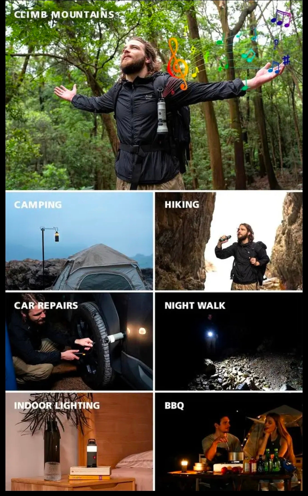 Lovork 8-i-1 Camping-Sæt