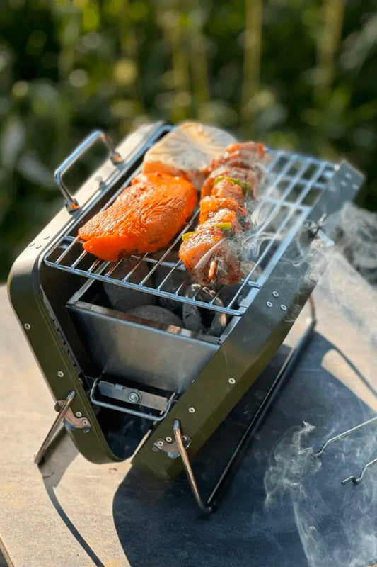 Bærbar Grill | Jagtgrøn